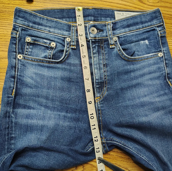 Rag & Bone high rise Slimming skinny jeans, women's, size 25, stretch, cotton. - Picture 10 of 16